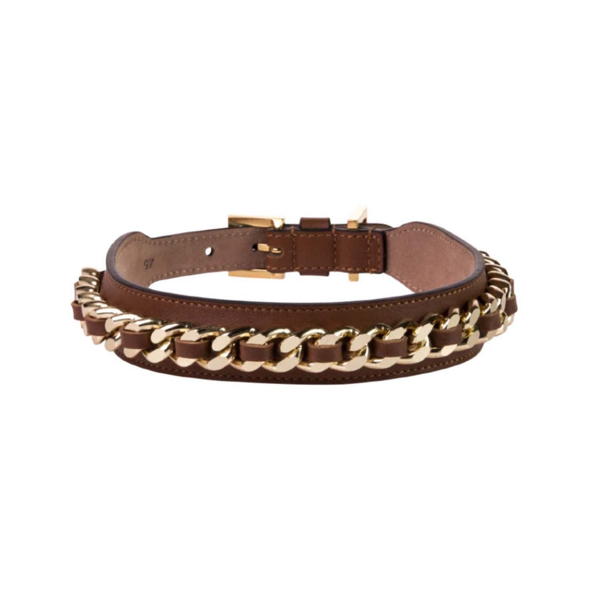 Chain Collar Brown