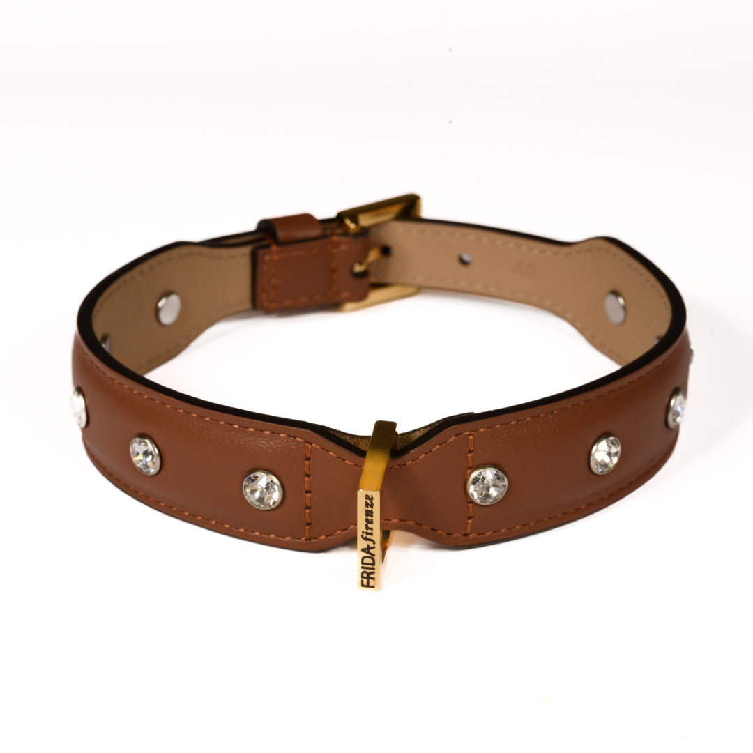 Swarovski Collar Brown