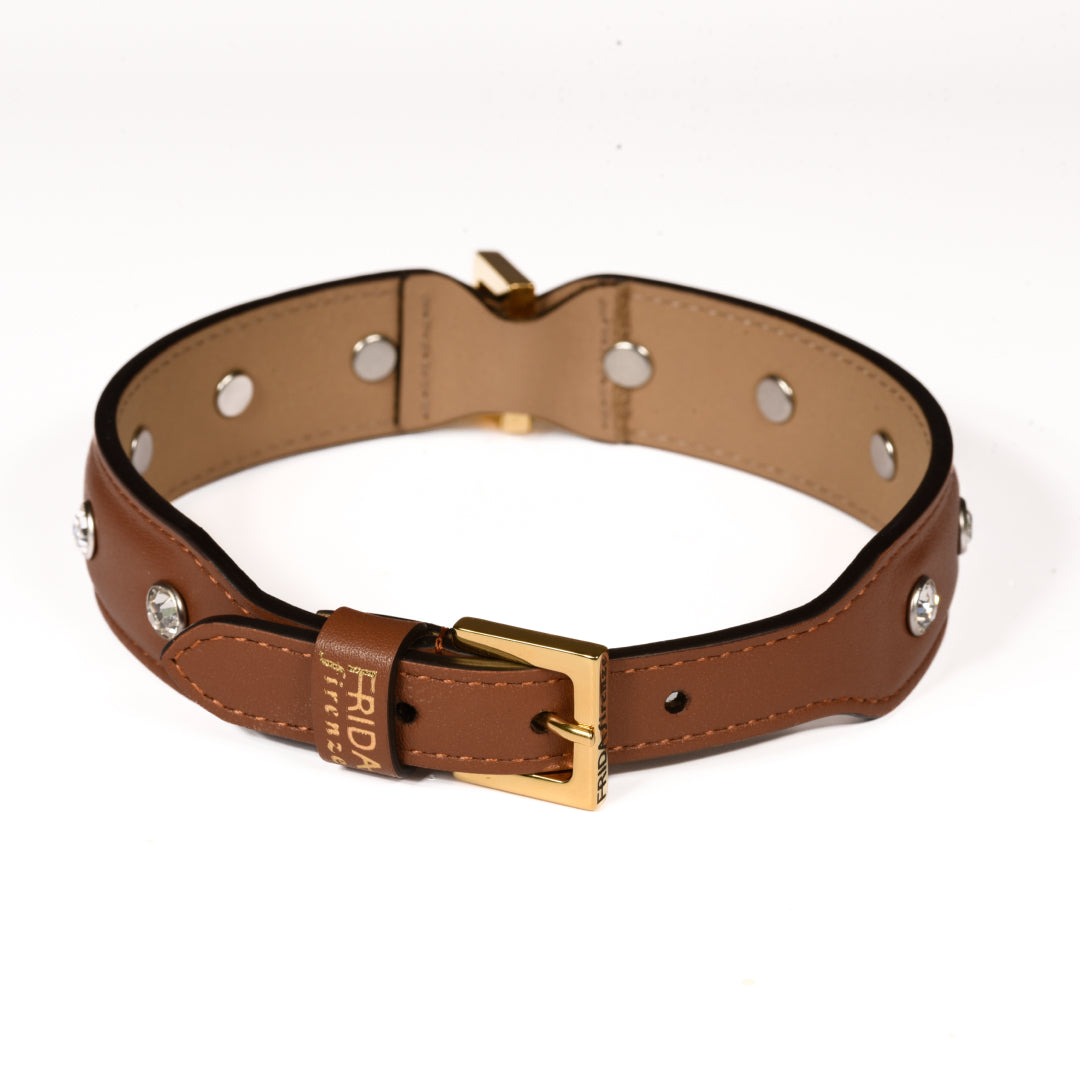 Swarovski Collar Brown