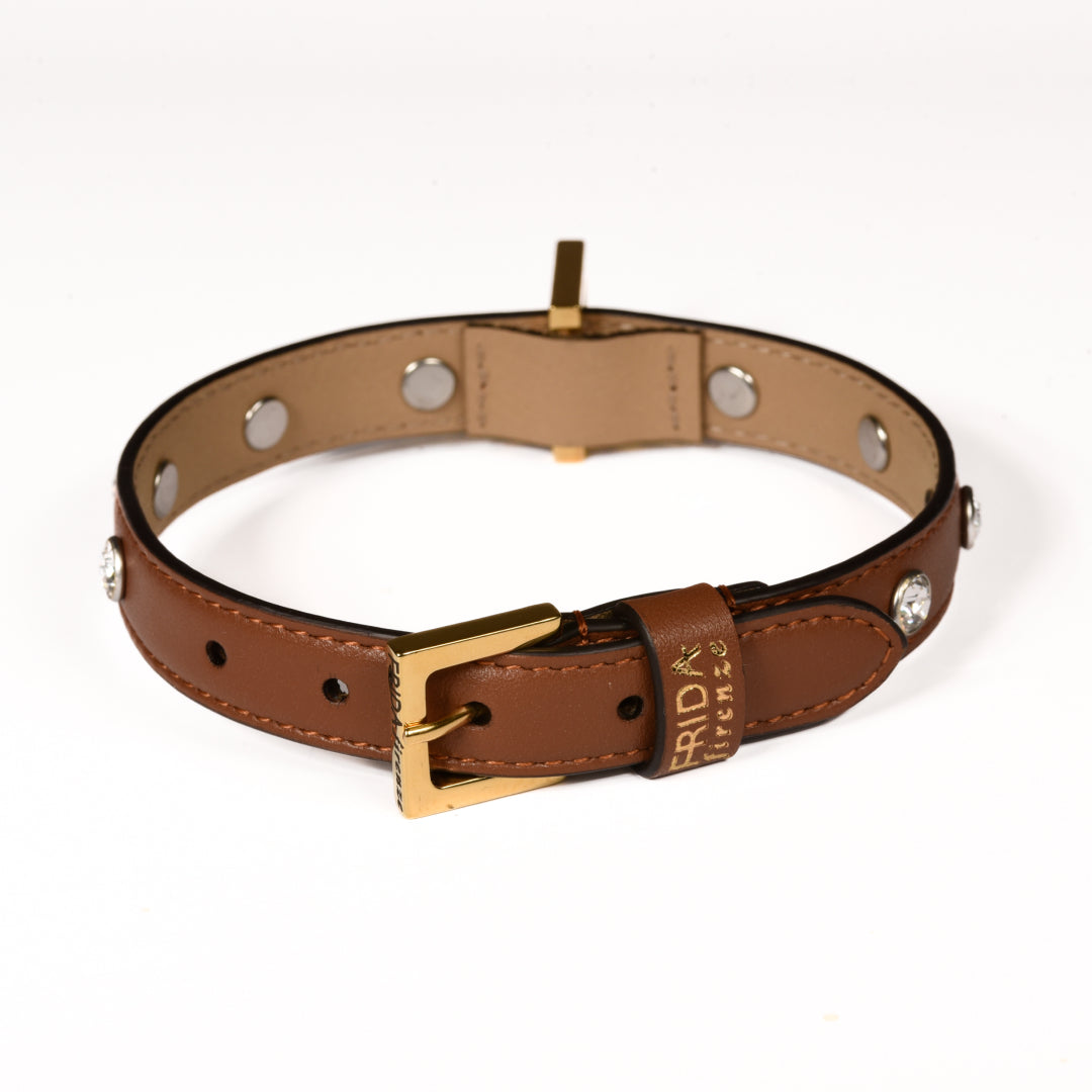 Swarovski Collar Brown