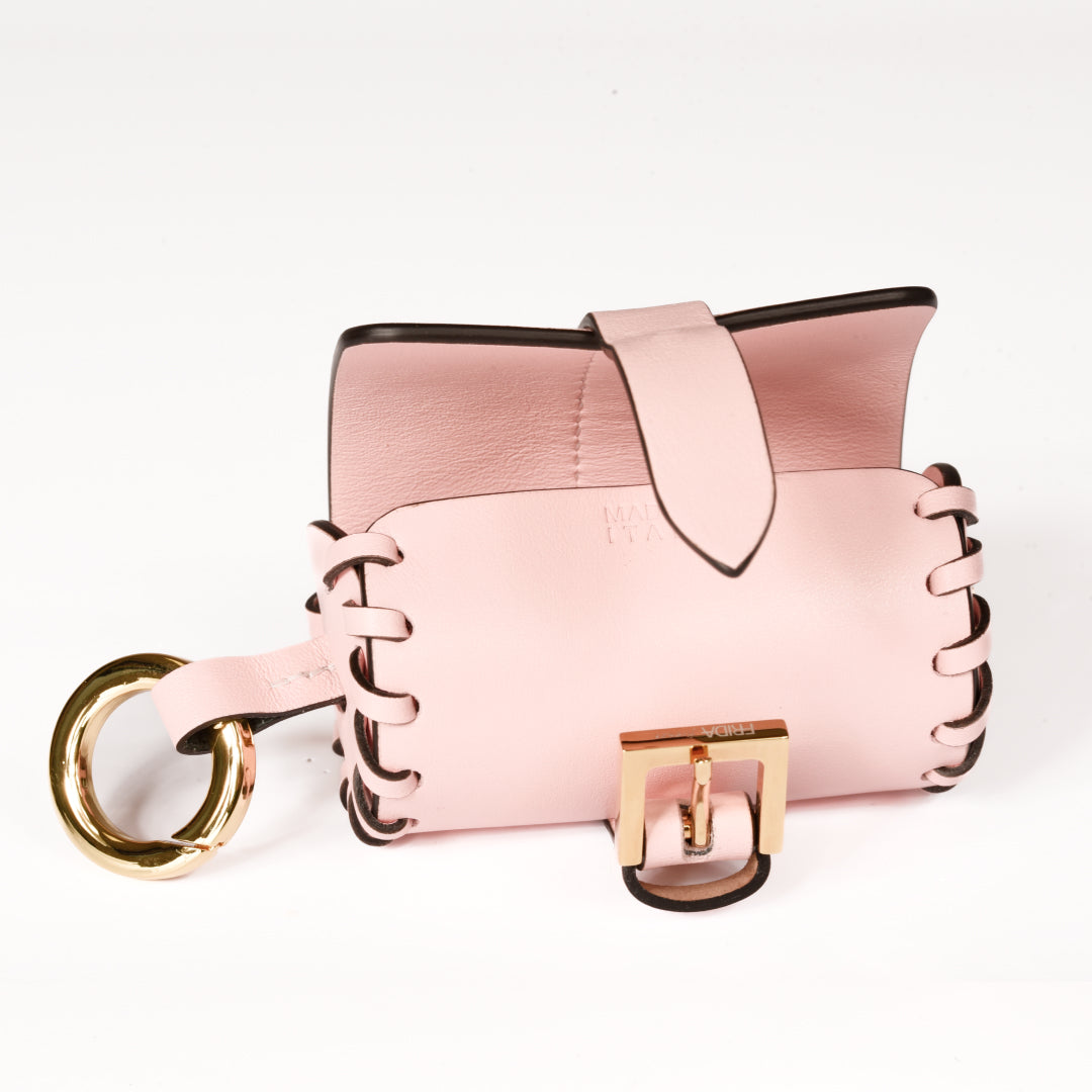 Nappa Bag Holder Pink