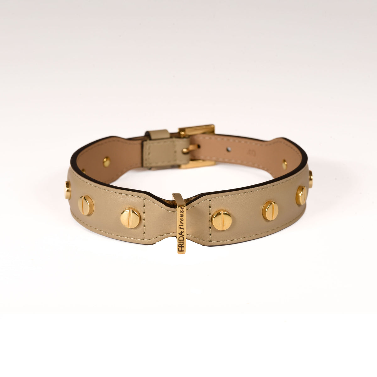 Stud Screw Collar Brown