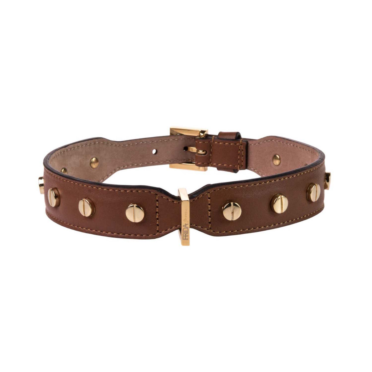 Stud Screw Collar Brown